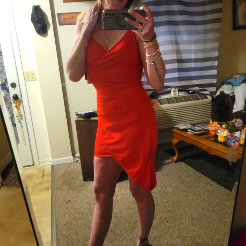 Sexy red dress